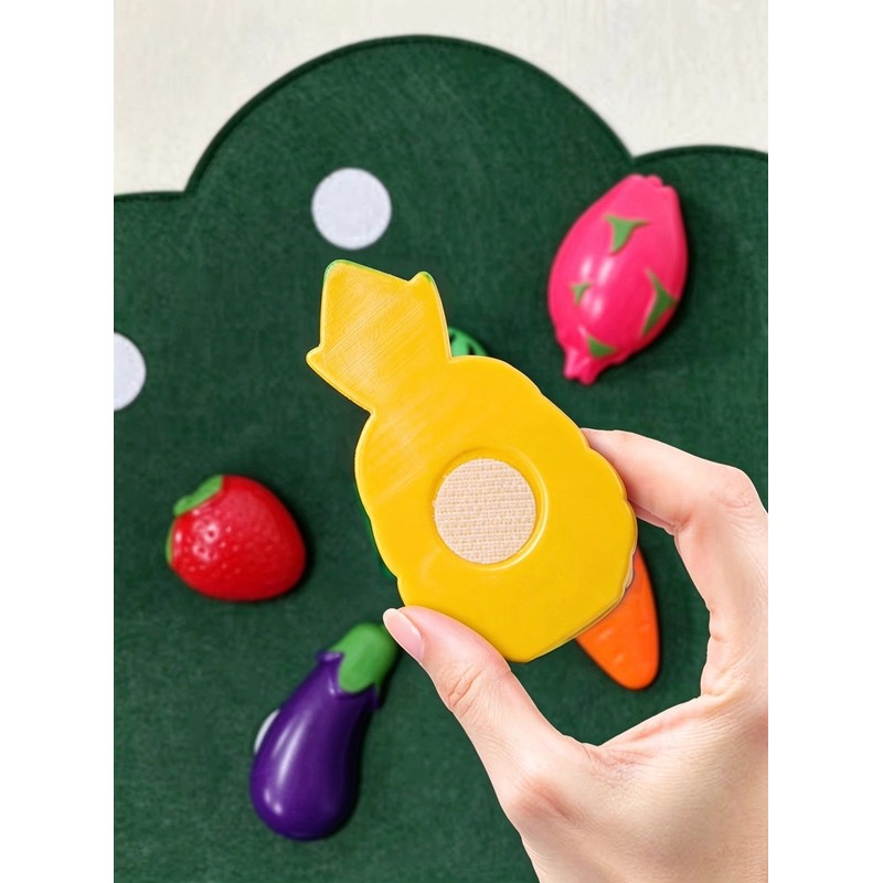 Baby Felt Board Play Food Toy Set for Pretend Kitchen