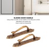 2pcs Barn Door Handle Heavy Duty Bronze Surface Mounted Sliding