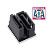 Cablecc Single SATA 7Pin Female to 360 Degree Angled 7Pin