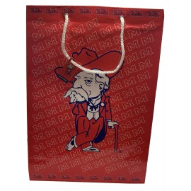 Ole Miss Mississippi Rebels Col Reb Very Rare XL Gift Bag Set Lot Of 6 Brand New