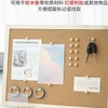 Pack of 50 wooden push pins, thumbtacks wood for cork