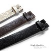 Western Tooled Floral Embossed Full Grain Genuine Leather Belt Strap