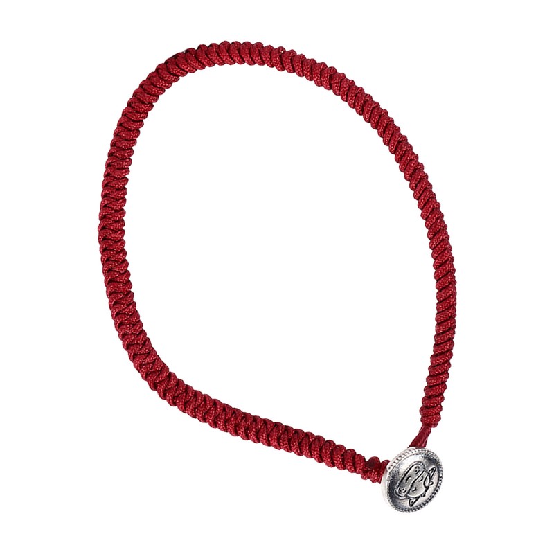 Ox Zodiac Bracelet Red Rope S925 Silver Ornament Woven Bracelet
