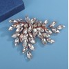 Wekicici Bride Rhinestone Wedding Hair Clips Bridal Crystal Hair Barrette