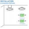 OSTEK Green Exit Sign with Emergency Exit Lights, 2 Adjustable