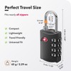 NOVLOCK TSA Approved Luggage Locks – Suitcase Padlock with 4-Digit
