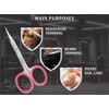 Cuticle Scissors Extra Fine Curved, Super Slim Small Scissors with