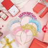 5pcs Happy Birthday Girls Headband Glitter Birthday Crown Birthday Tiara