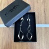 Agálea | Aretes largos de Plata ley .925 diseño Colgante