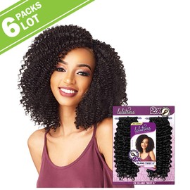 6 PACKS/LOT Sensationnel Synthetic Hair Crochet Braids Lulutress 2X Island Twist 8" (T1B/30)