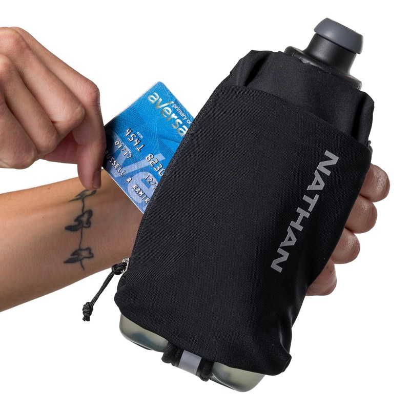 Nathan - SpeedDraw 2 18oz Flask Black/Reflective Silver OSFA