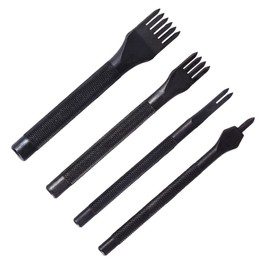 OHPHCALL 4pcs DIY Leather Hole Punch High Durable Punching Tools for Crafting Wear Resistant Easy to Use for Leatherworking and Sewing Projects