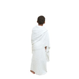 Ihram Towel for Boys - 2-Piece White Islamic Towel - Absorbent Ihram Ahram Ehram Towel - Sanitary Pilgrimage Towel, Ritual Towel - One Size Fits All Boys' Hajj Towels - Lightweight Umrah Essentials