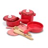 Melissa & Doug Deluxe Wooden Kitchen Accessory Set - Pots