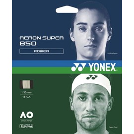 YONEX Hard Tennis String Aero Super 850 (1.30 mm) ATG850 White