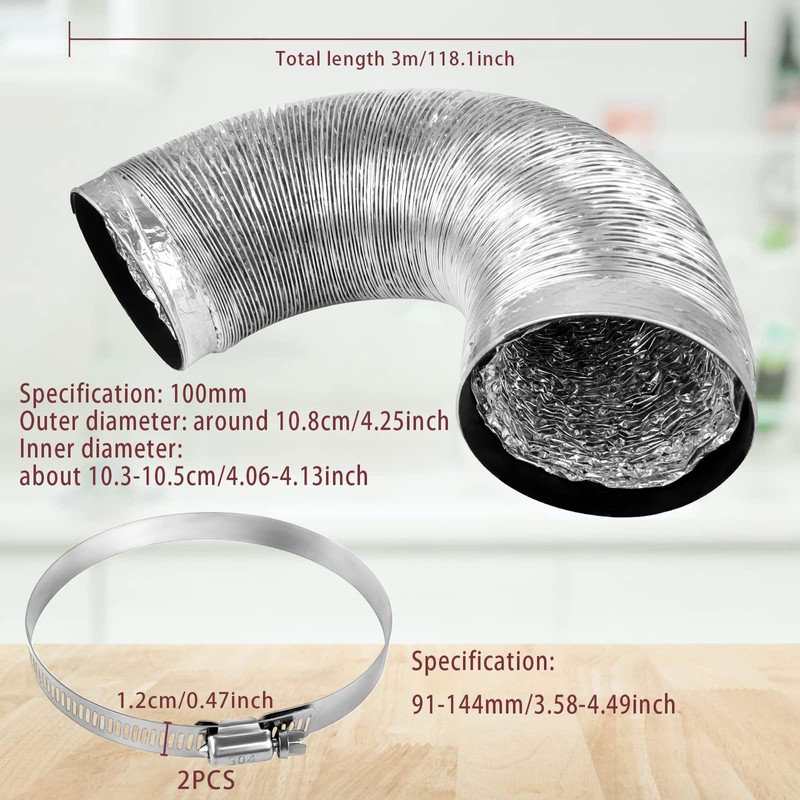 Aluminium Pipe Hose Aluminium Flexible Hose 3 m Flexible Aluminium