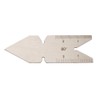 Center Fishtail Gauge Stainless Steel Thread Pitch Gauge Thread Pitch