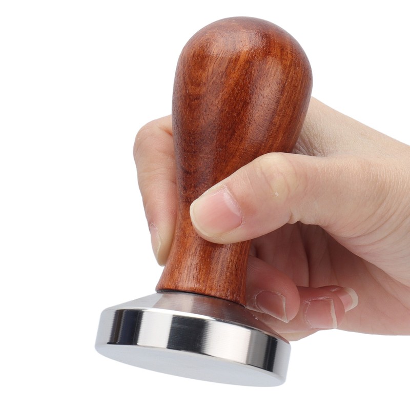 53mm Coffee Tamper with Wooden Handle Stainless Steel Coffee Powder