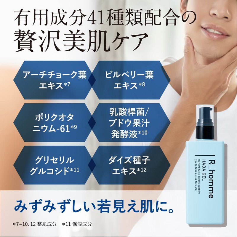 R_homme All-in-One Men's Serum Skin Gel, 2.8 fl oz (80