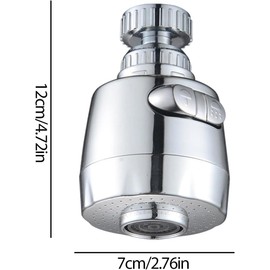 Kitchen Faucet Aerator - 4.72 Inches, ABS Sink Attachment