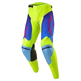 Alpinestars 3721324-525-38: Racer Hoen Pants Ylw Fluo/Blue/Nt Navy Sz 38