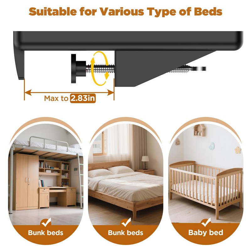 Bedside Shelf for Bunk Bed & Top Bunk