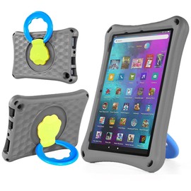 ODQQDO LM 10 (13th Gen 2023/2024) with Auto Wake/Sleep, Anti-Scratch Back & Precise Cutouts for 10 Tablet 10.1" for Kids/Adults(Gray)