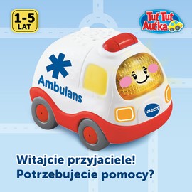 Vtech Trefl TUT TUT Car Ambulans Interactive Toy for Children from 12 Months