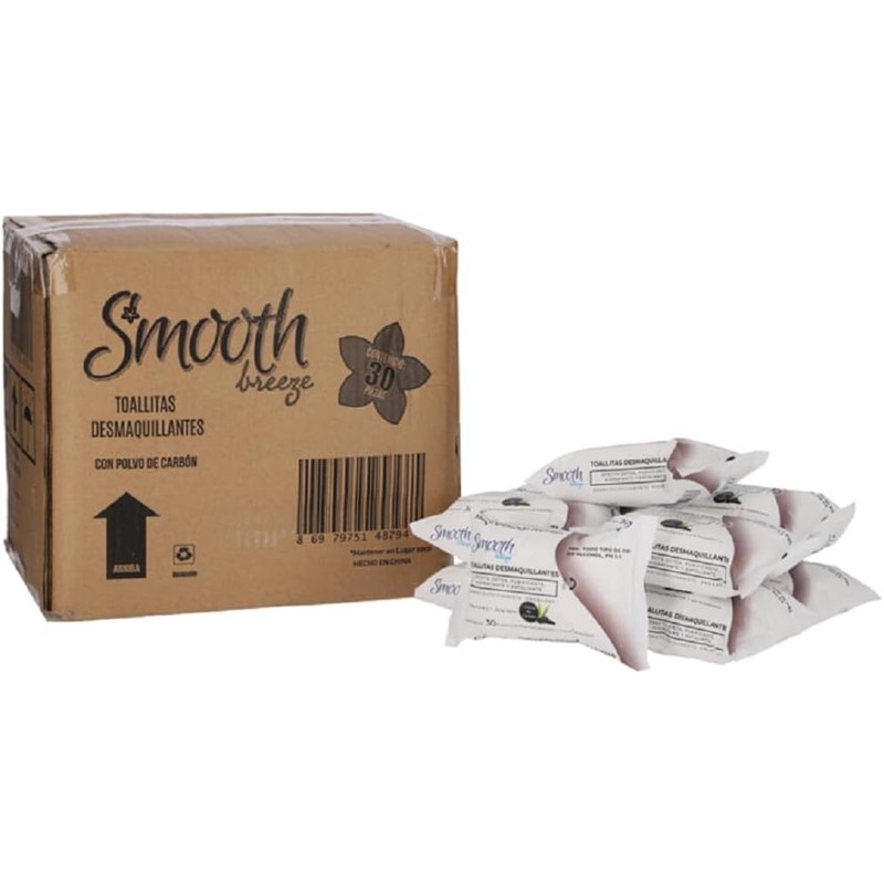 Set 10 Paquetes Toallitas Desmaquillantes 30 Piezas c/u Polvo de