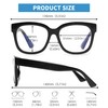 JM 3 Pack Fashion Reading Glasses for Women Blue Light