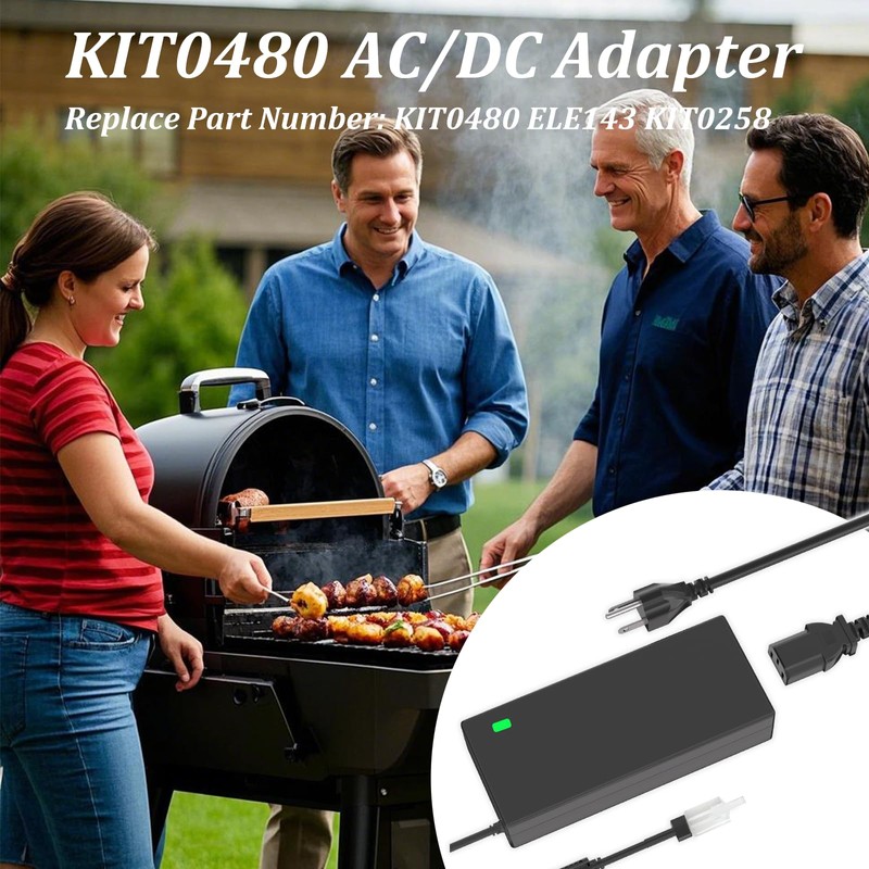 KIT0480 AC/DC Adapter 20V 4.5A Power Brick Compatible with Traeger