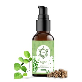 Raslok Raslok 100% Pure Wood Pressed Moringa Oil for Face, Hair and Dry Skin | Origin Moringa Oleifera Extract | Lightweight Face Oil, Natural Moisturizer 2 fl. oz.