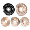 BLEKOO 5PC Angle Grinder Wood Carving Disc Set, 4" &