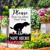 Avezano Please Pick Up After Your Dog Garden Flag Funny