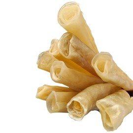 Amazing Dog Treats - Large Collagen Stick - (6 Inch - 8 Count) - Collagen Beef Cheek Rolls for Dogs - 100% Pure Collagen Sticks for Dogs - No Hide Bones for Dogs