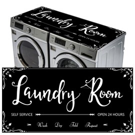 Washer and Dryer Covers for the Top Load, 54'' x 27.5'' Non Slip Washing Machine Cover, Washer and Dryer Top Protector Mat, Thickened & Dust Proof & Quick Drying Cover for Home Laundry Kitchen