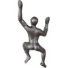 Cast Iron Climbing Man Industrial Style Coat Hook | Black