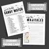 Black and White Baby Shower Game Bundle Set Hilarious Candy
