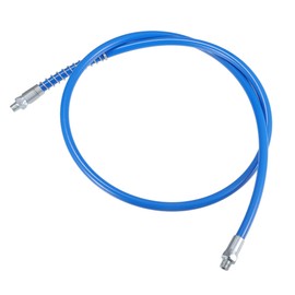 Partuto 1Pc 47 Inch Universal 1/8" NPT Grease Gun Flex Hose - Trailer Flex Grease Hose Extension Non-Slip - Metal Blue