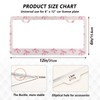 Coikll Pink Bow License Plate 2 Holes Frame Rustproof Aluminium