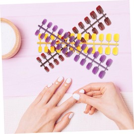 BIUDECO 12 Pack Women's Fake Nails Square Tips Press on Nails for French Manicure