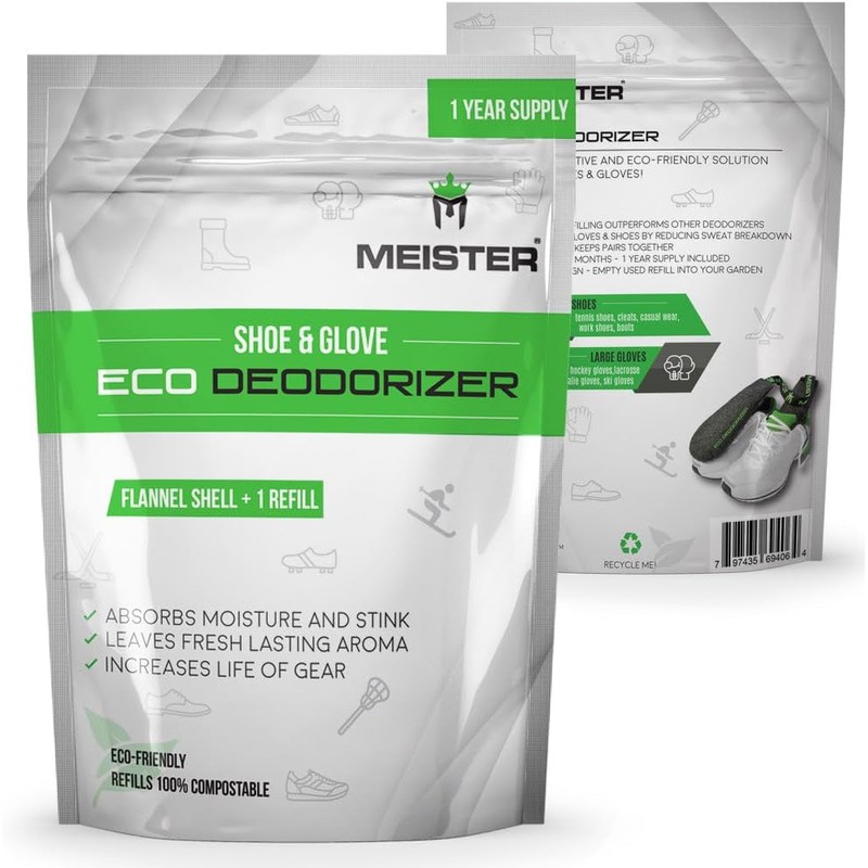 Meister Shoe & Glove Eco Deodorizer + Refill - Absorbs