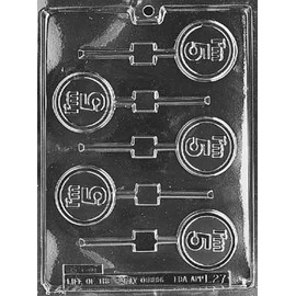 Grandmama's Goodies L027 I'm 5 5th Birthday Lollipop Chocolate Candy Soap Mold with Exclusive Molding Instructions