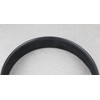 Black faux leather headband textured 1 inch wide hair band