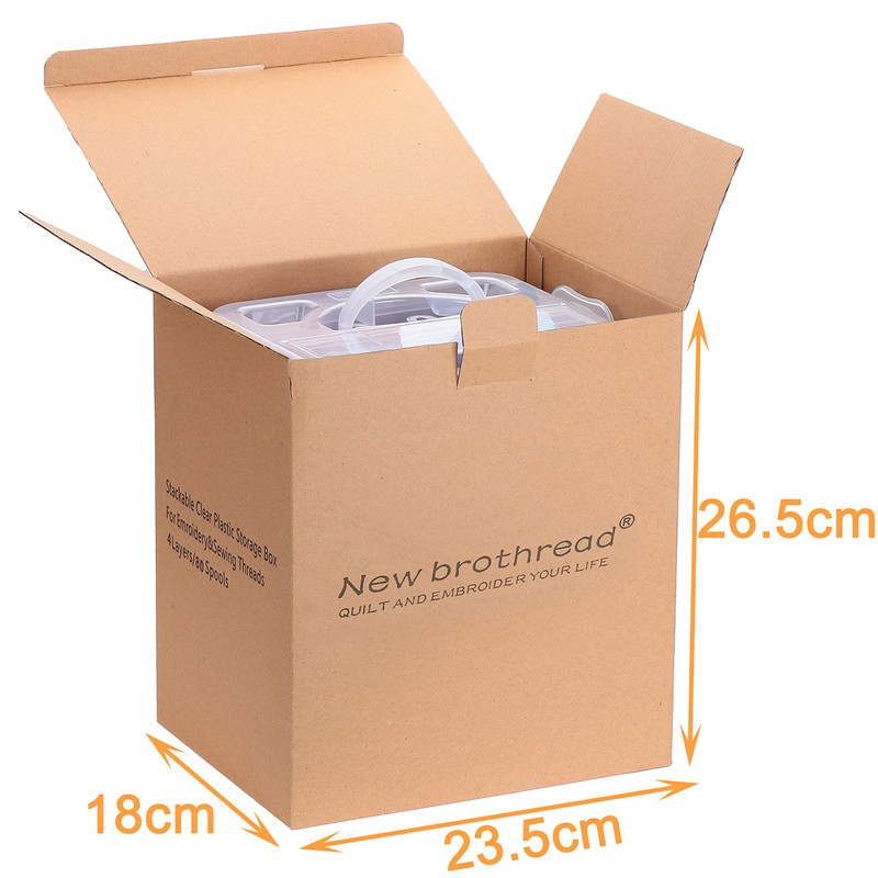 New brothread 80 Spools 500m Each Embroidery Machine Thread with