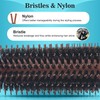 SUNBIRD Professional Curling and Straightening Styling Brush - Nylon &