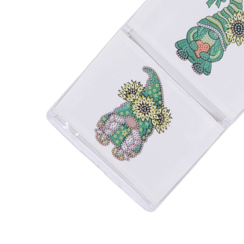 Hanging Storage Bag 3 Compartment Foldable Rhinestone Painting Pattern DIY