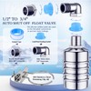 2PCS Float Valve,1/2" to 3/4'' water level control float valve,