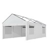 FORALEBEN Carport Replacement Side Wall Tarp Top for 10' x
