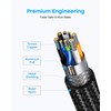 CLEEFUN USB-C Extension Cable 1ft 2-Pack, USB-C Male to Female,